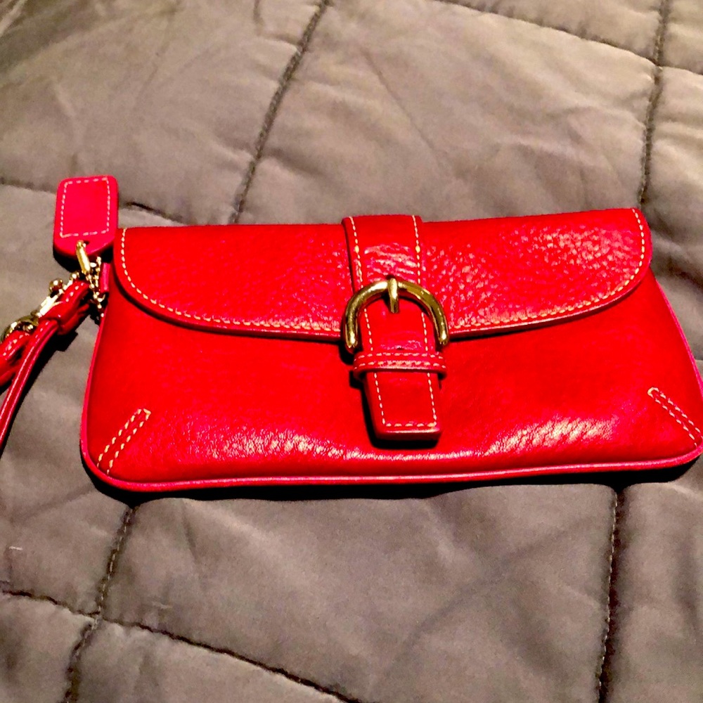 Coach fuchsia wristlet